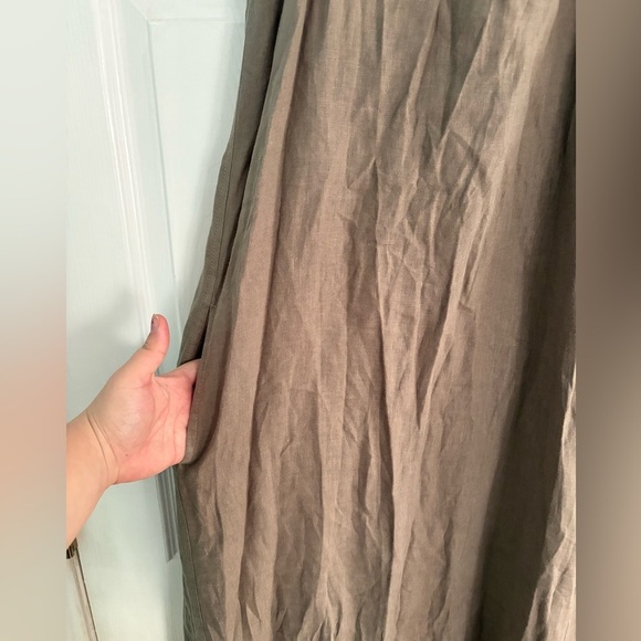 Joie Juliette Pleated Linen Maxi Dress Small - Picture 4 of 6